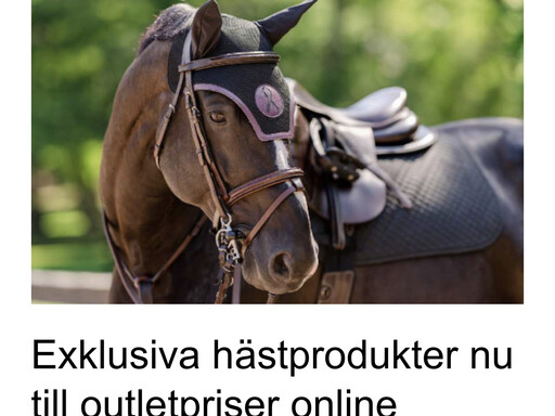 HorseWealth i Svensk Press - Exklusiva hästprodukter nu till outletpriser online