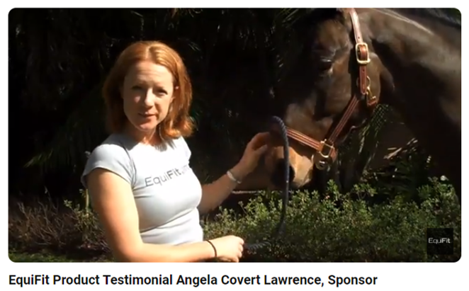 EquiFit Product Testimonial Angela Covert Lawrence, Sponsor