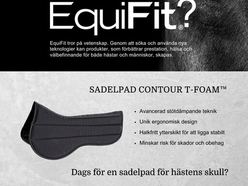 Varför välja EquiFit - sadelpadd EquiFit Contour T-Foam